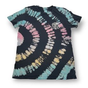 Obey Tie Dye Rose Logo T Shirt Size Smalll